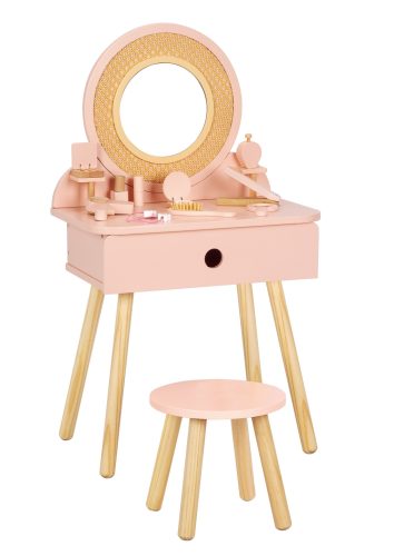 Kislány fésülködő asztal szett - pink