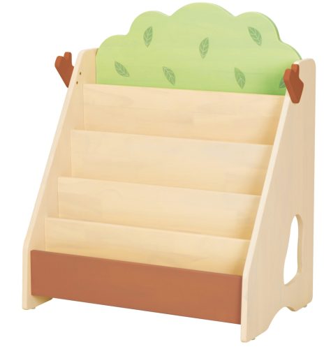 Nyitott könyvespolc Lombkorona mintával