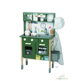 OOOK Realistic Multi-Functional Kids Kitchen + Black Chalkboard + World Map with Accessories in 2 Color Options   OOOK Realistic Multi-Functional Kids Kitchen + Black Chalkboard + World Map with Accessories in 2 Color Options