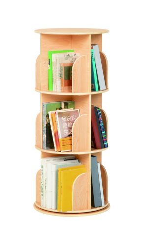 Körbeforgatható 3 szintes könyvespolc