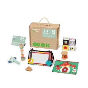   Montessori fejlesztő doboz 3-4 hónapos korosztály számára