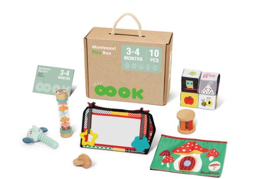 OOOK Montessori Development Box for Ages 3–4 Months