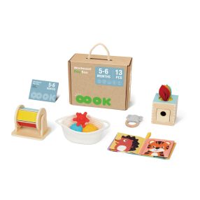   Montessori fejlesztő doboz 5-6 hónapos korosztály számára