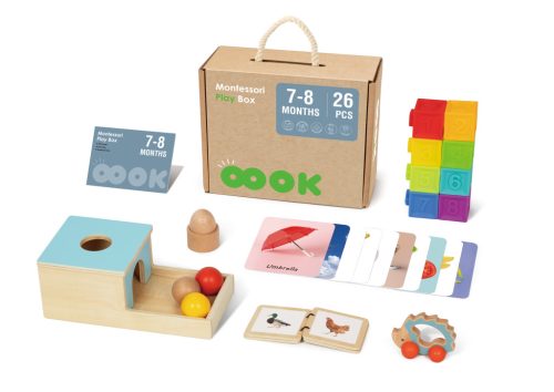 OOOK Montessori Development Box for Ages 7-8 Months