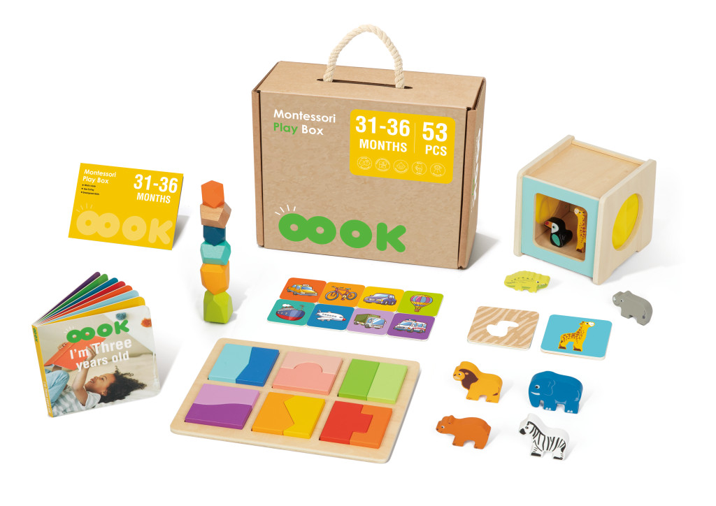 OOOK Montessori Development Box for Ages 31–36 Months - Play
