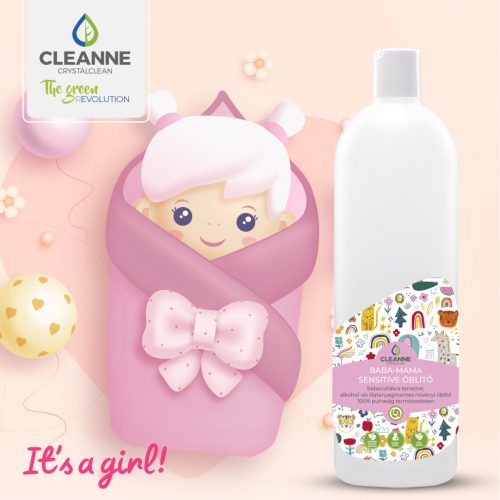 Baba-Mama sensitive öblitő - It's a girl - 1000ml