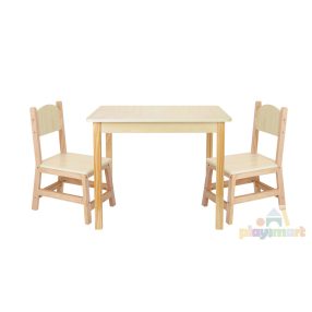 OOOK Pinewood Kids' Table with 2 Chairs OOOK Pinewood Kids' Table with 2 Chairs