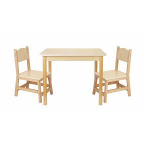 Fenyőfa gyerekasztal 2 székkel