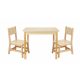Fenyőfa gyerekasztal 2 székkel