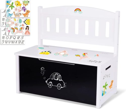 OOOK Dressing Bench with Storage and Sticker Set