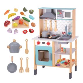   "The Little Gourmet" Türkiz gyerek konyha kiegészítőkkel